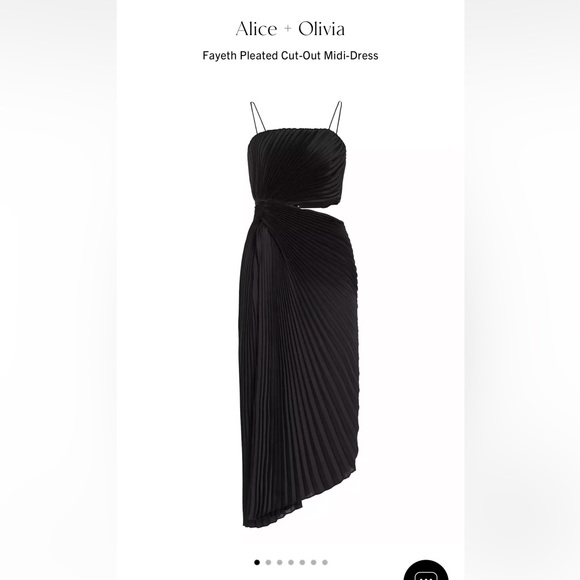 Alice + Olivia Fayeth Midi-Dress. Worn once for fundraiser event. Dry cleaned. - Picture 1 of 3